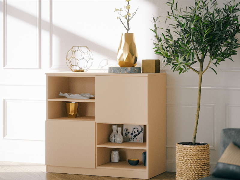 2. Sideboard im modernen Dekor in einer Altbauwohnung